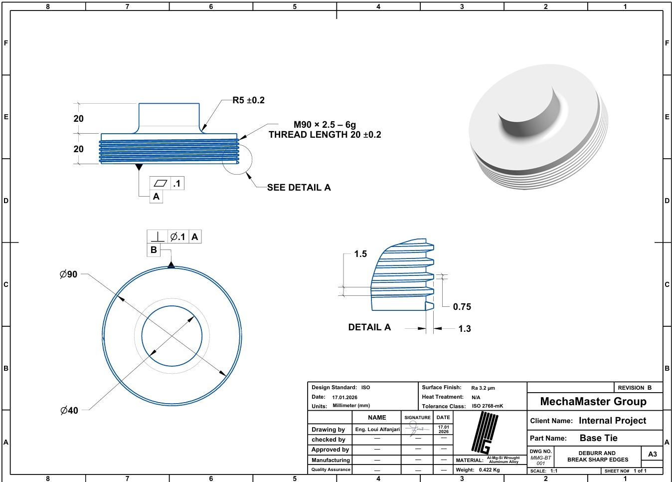 Base Tie Blueprint